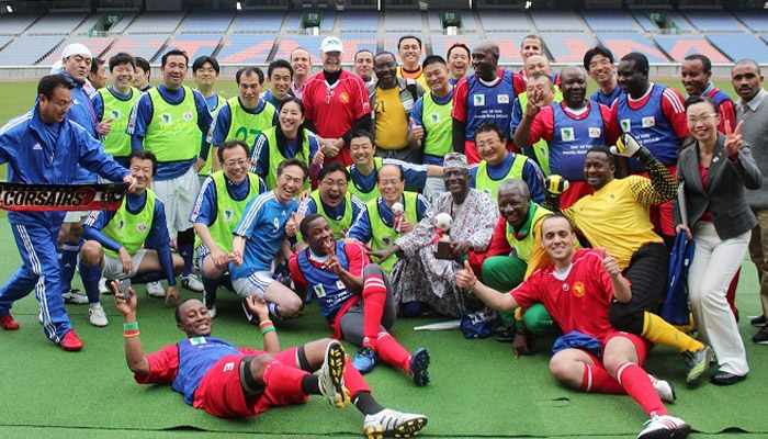 アフリカ開発会議開催記念・在京アフリカ大使団とのサッカー